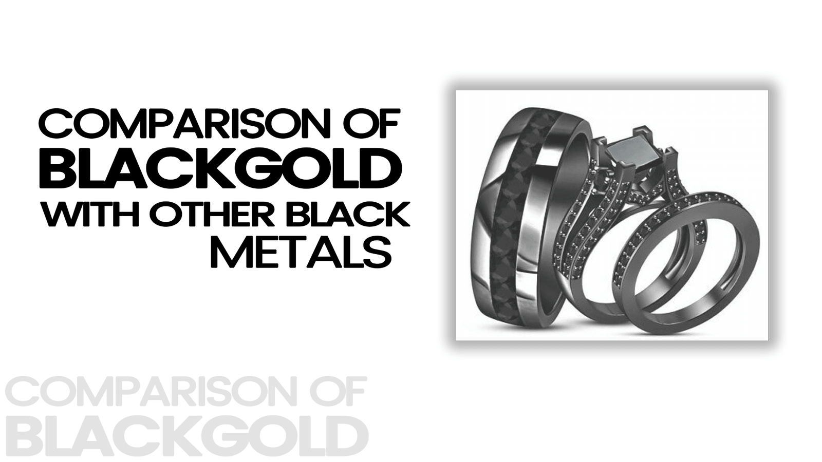 comparison of black gold with other metals