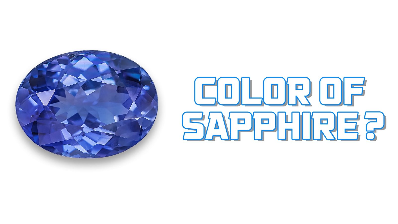 Color of sapphire