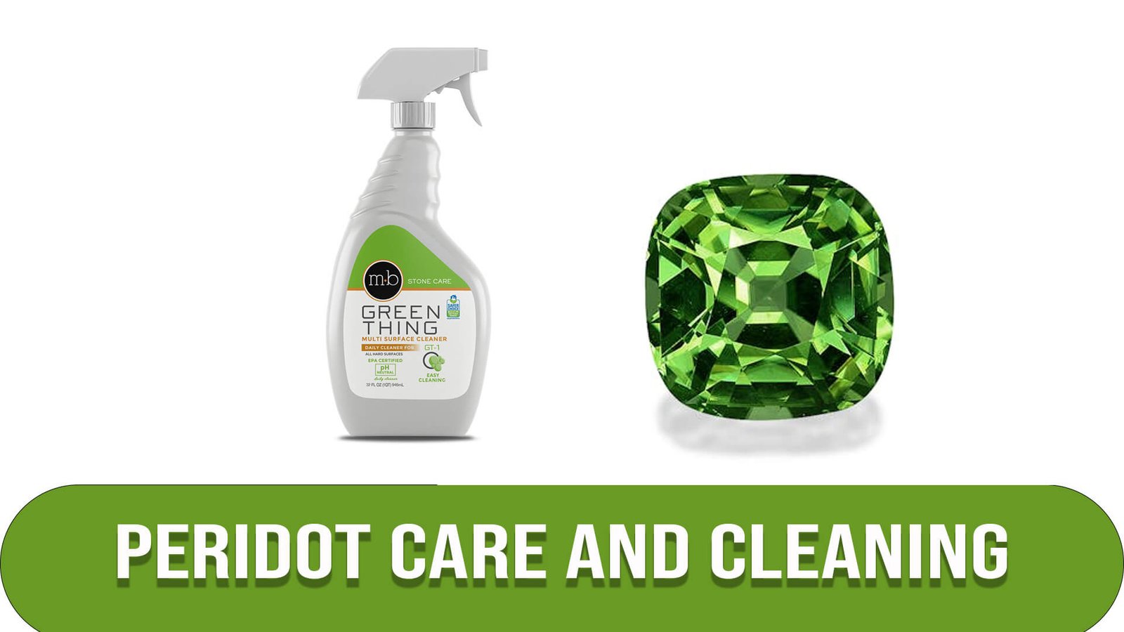 Peridot care and cleaning