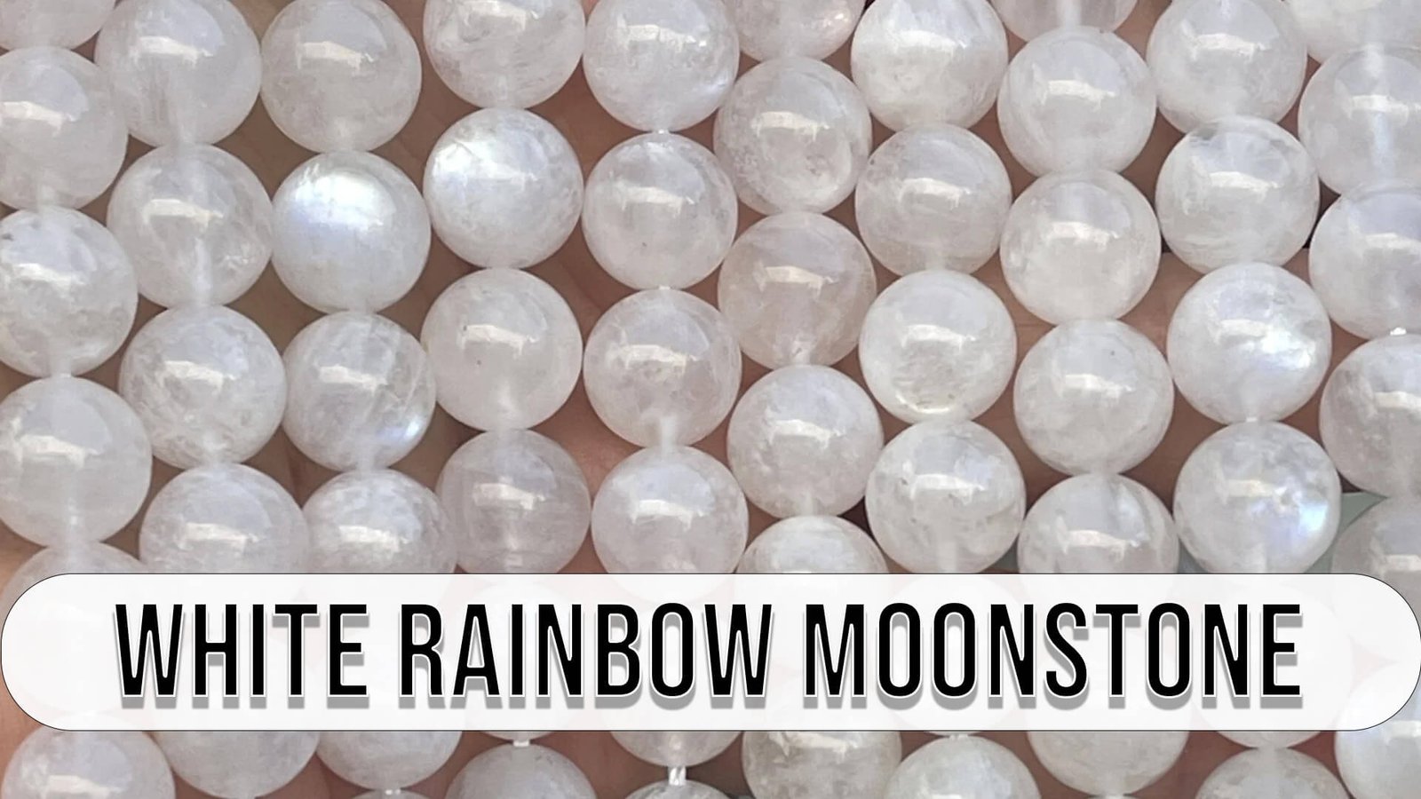 White Rainbow Moonstone